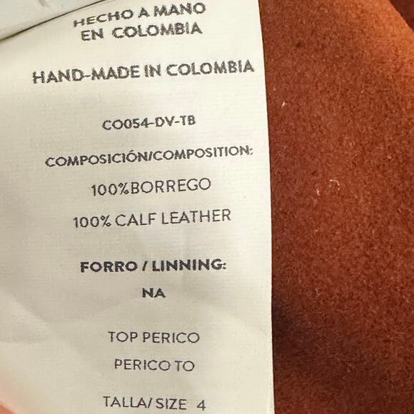 Andrea Landa Brown Boho Chic Cowgirl Handmade Colombian Leather Sleeveless Top - Picture 7 of 10